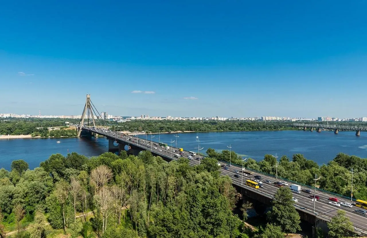 Apartments With Crazy Panoramic View Of The Dniepr Kijów