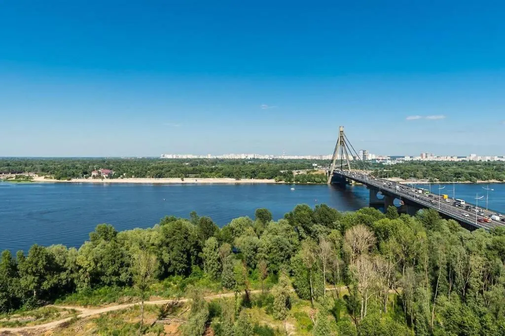 Apartments With Crazy Panoramic View Of The Dniepr Kijów
