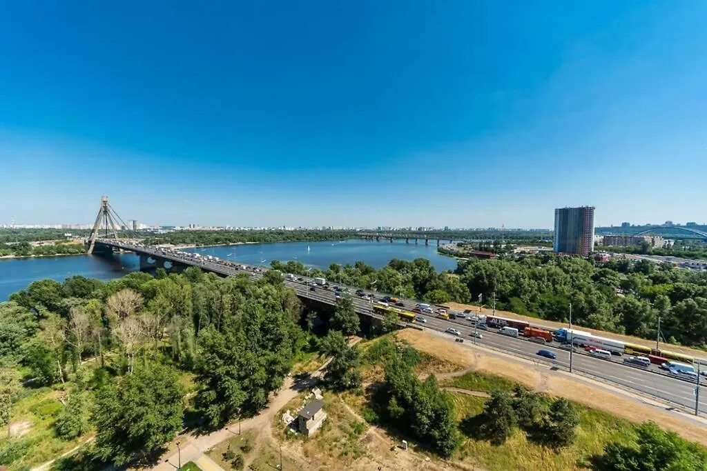 Apartments With Crazy Panoramic View Of The Dniepr Киев 0*,  Украина